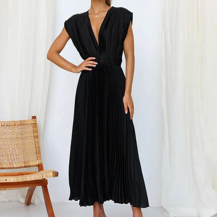 MANDY™ | PLEATED MAXI DRESS