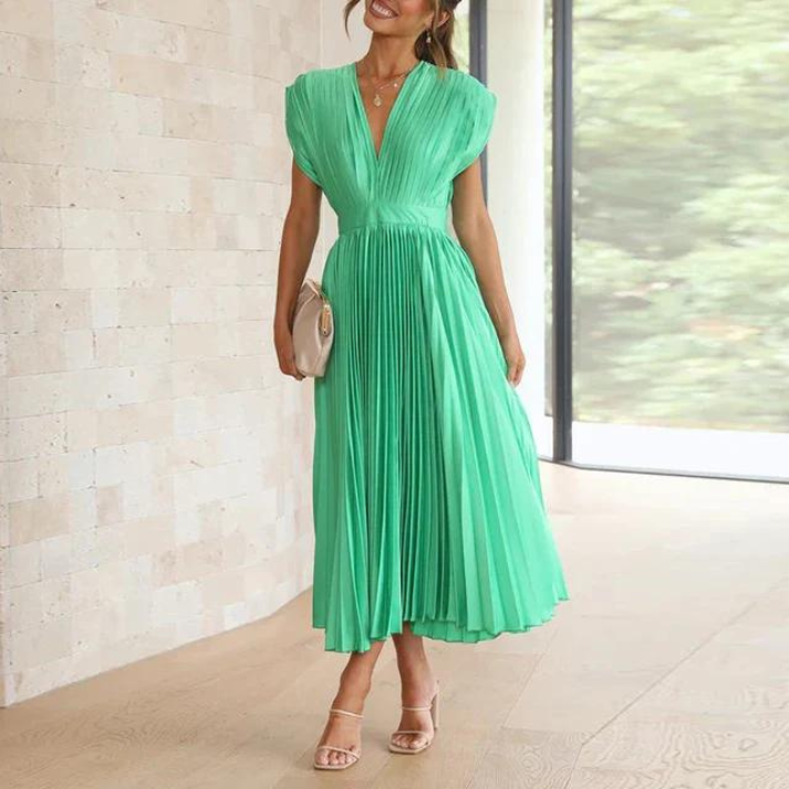 MANDY™ | PLEATED MAXI DRESS