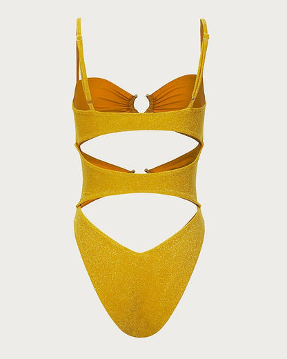 FENDI™ | GLITTERING ONE-PIECE BIKINI SET