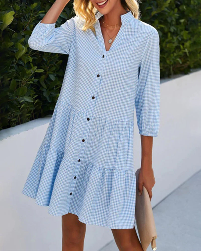 EVEN™ | BUTTON UP MIDI DRESS