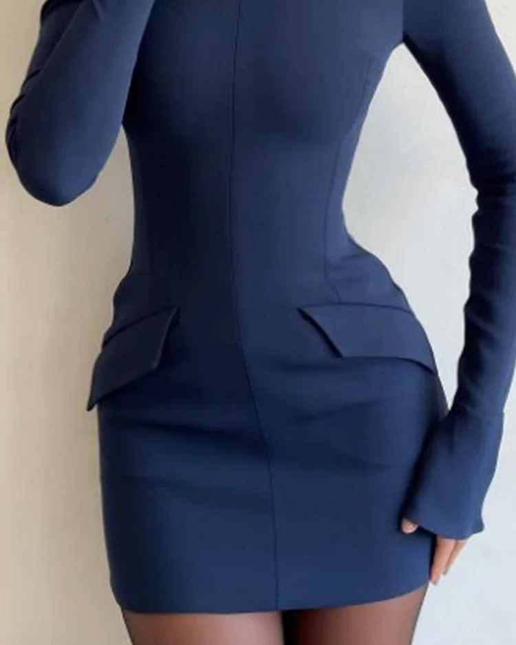 MONA™ | TAILORED LONG-SLEEVE DRESS