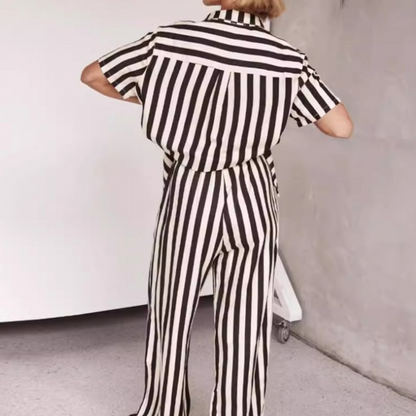 CLARA™ | STRIPED SHIRT AND PANTS SET