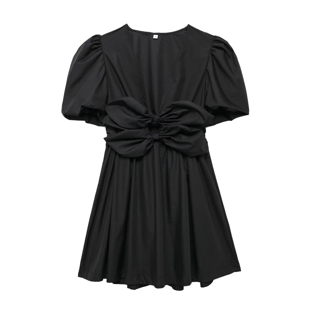 FAYE™ | MINI DRESS WITH PUFF SLEEVES