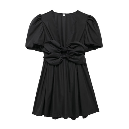 FAYE™ | MINI DRESS WITH PUFF SLEEVES