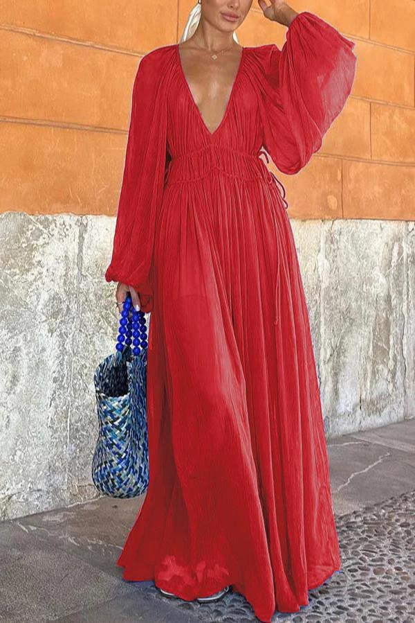 VALEEN™ | LONG-SLEEVE MAXI DRESS