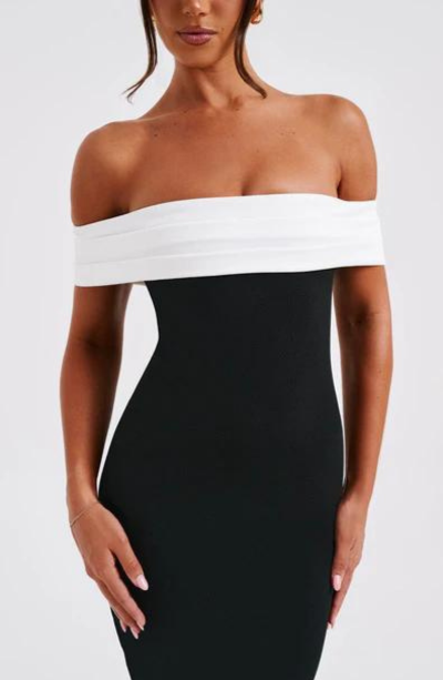 REBECCA™ | OFF-SHOULDER FITTED DRESS