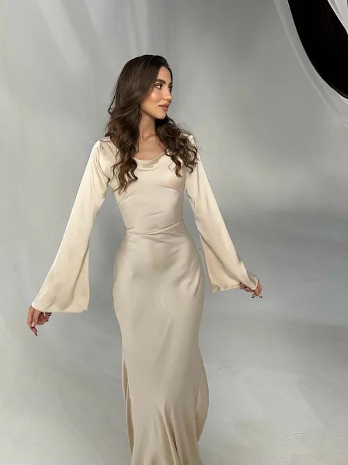 MEGAR™ | LONG-SLEEVED MAXI DRESS