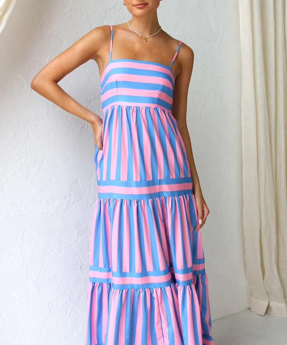 JULIANA™ | STRIPED MAXI DRESS