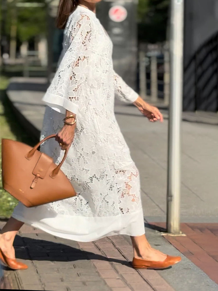 MERCI™ | LONG-SLEEVED LACE DRESS