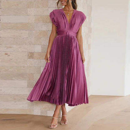 MANDY™ | PLEATED MAXI DRESS