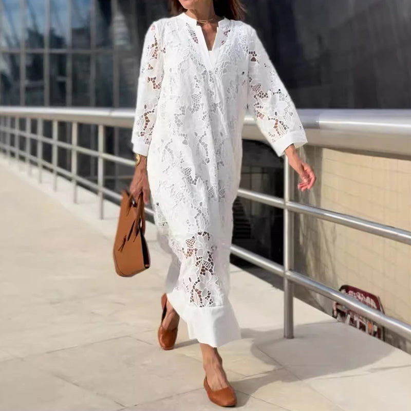 MERCI™ | LONG-SLEEVED LACE DRESS