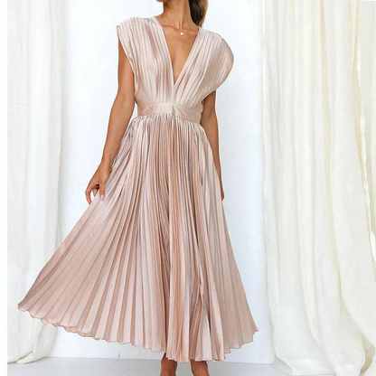 MANDY™ | PLEATED MAXI DRESS