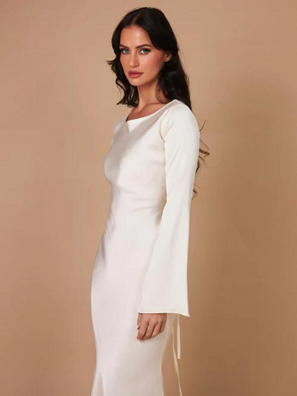 MEGAR™ | LONG-SLEEVED MAXI DRESS