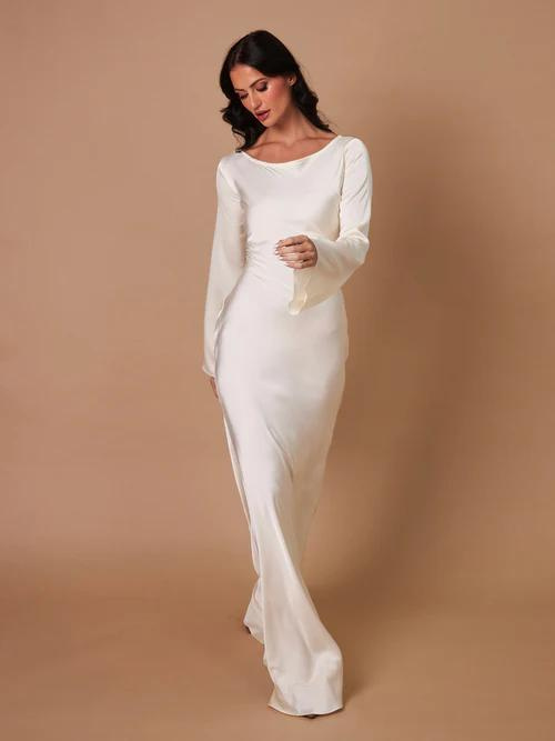 MEGAR™ | LONG-SLEEVED MAXI DRESS