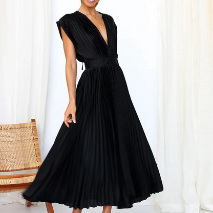 MANDY™ | PLEATED MAXI DRESS