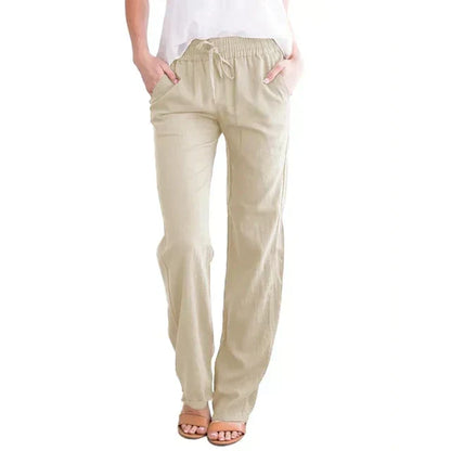 NOVA™ | LOOSE LINEN STRAIGHT-LEG PANTS