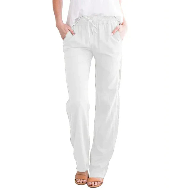 NOVA™ | LOOSE LINEN STRAIGHT-LEG PANTS