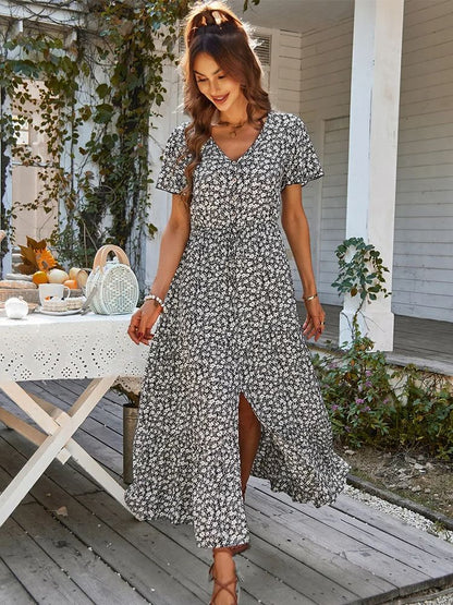 MADELINE™ | MAXI DRESS WITH FLORAL PRINT