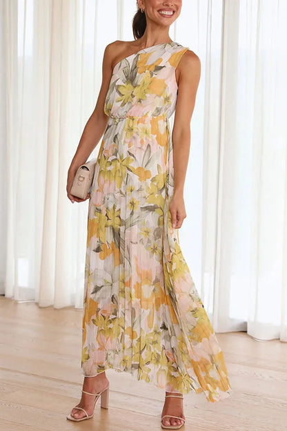 PIA™ | FLORAL PATTERN MAXI DRESS