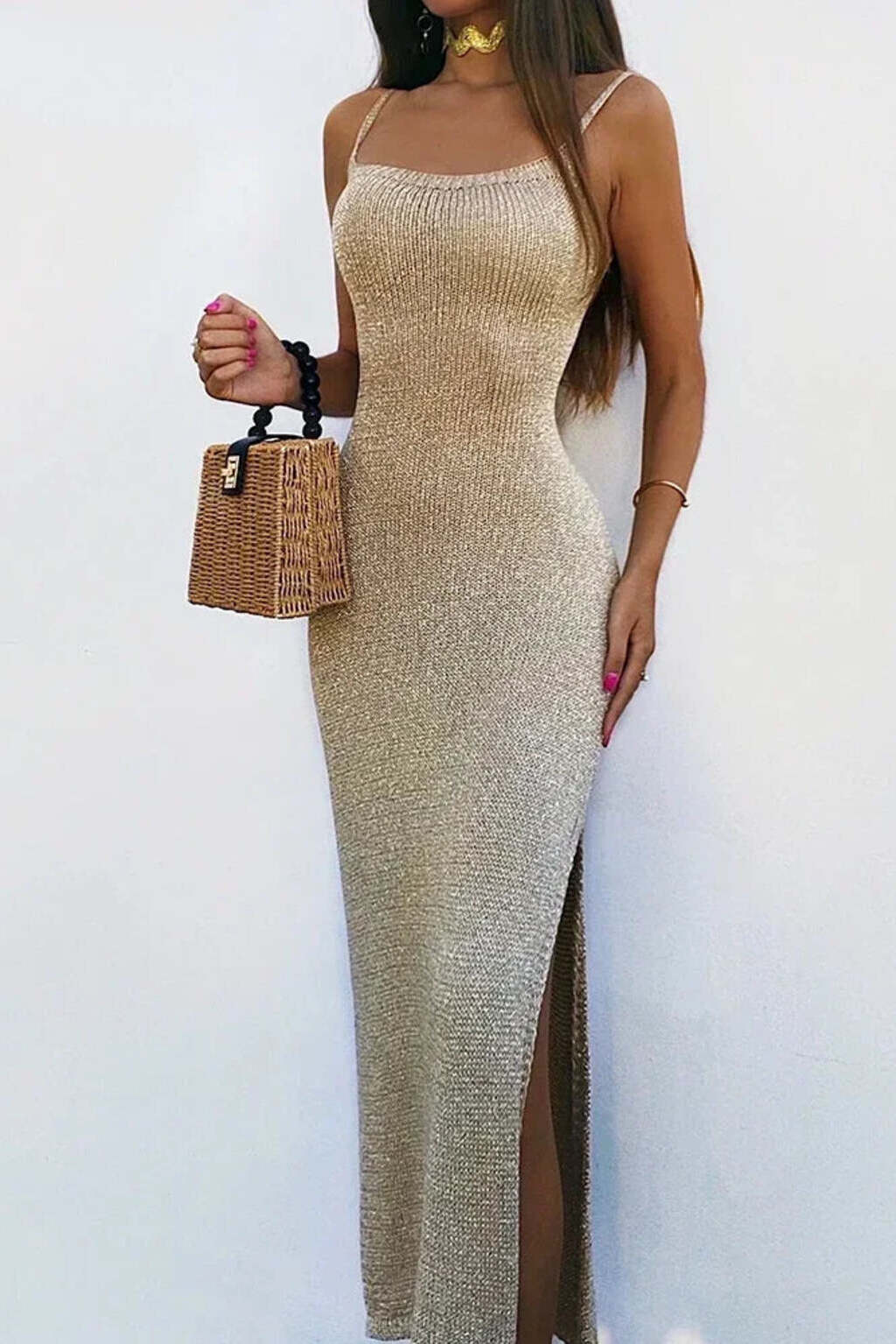 JAVANA™ | HIGH SLIT MAXI DRESS