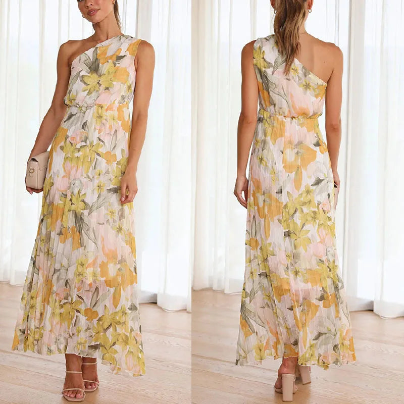 PIA™ | FLORAL PATTERN MAXI DRESS