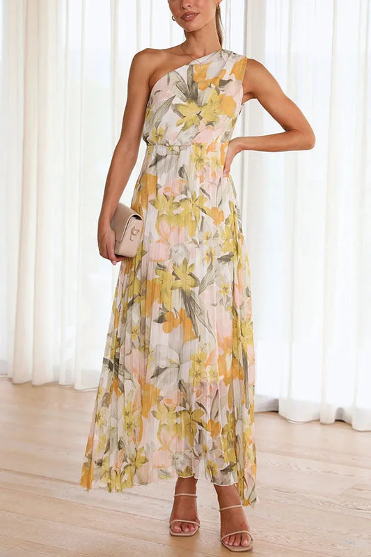 PIA™ | FLORAL PATTERN MAXI DRESS