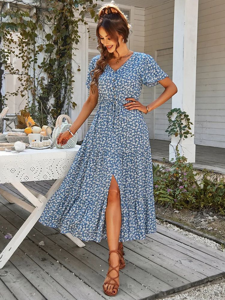 MADELINE™ | MAXI DRESS WITH FLORAL PRINT